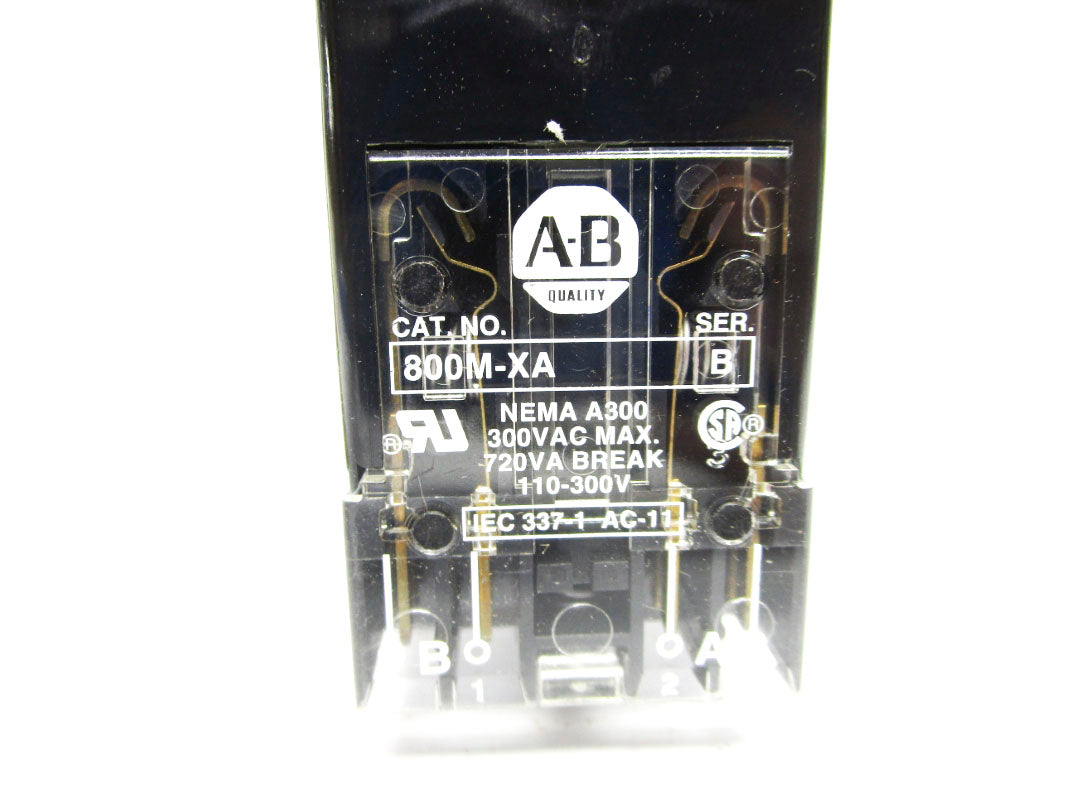 ALLEN BRADLEY 800MS-16JA2BRA SER. D 120V (WH) NSMP
