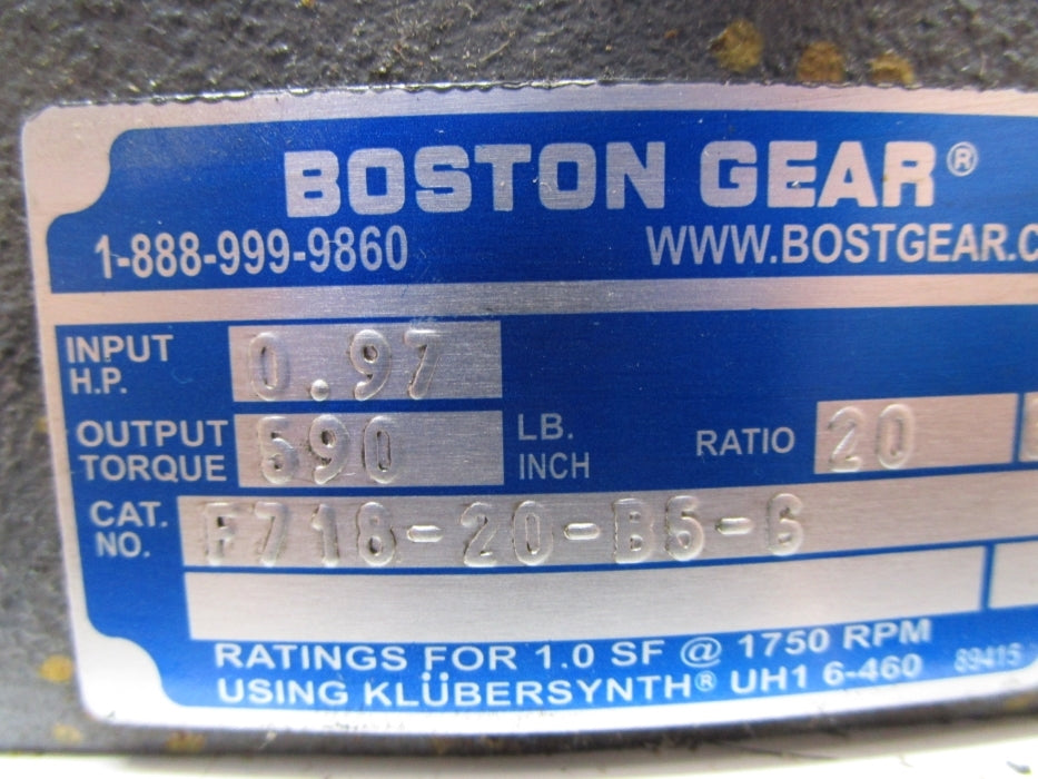 BOSTON GEAR F7618-20-B5-6 NSNP