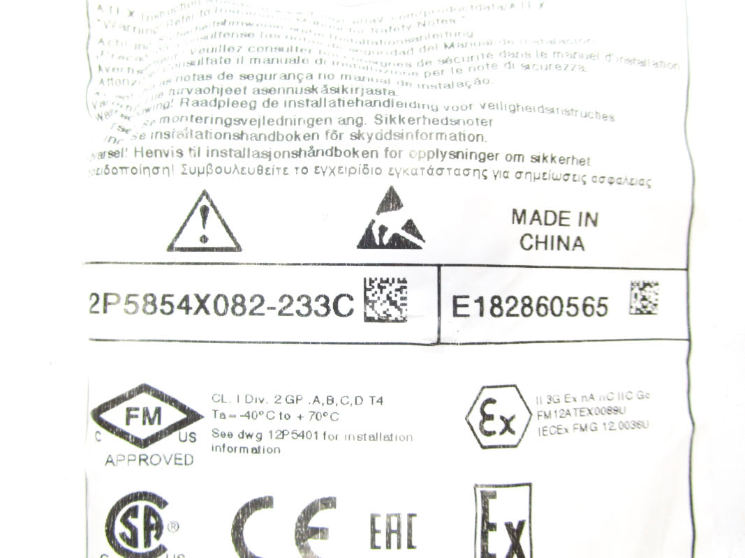 FISHER ROSEMOUNT KL4502X1-MA1 12P5854X082-233C NSMP
