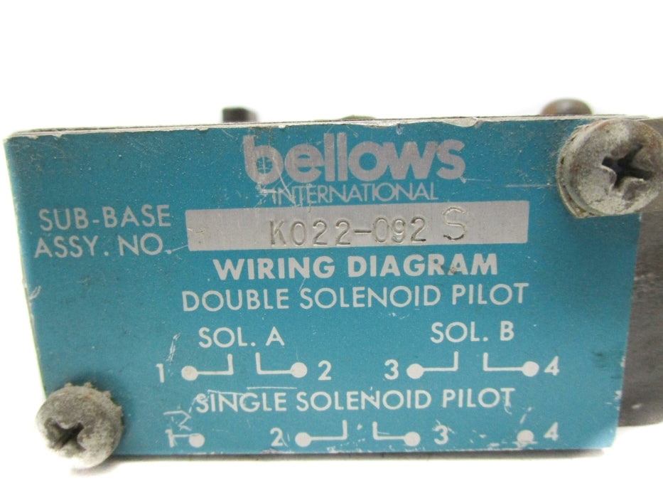 BELLOWS K022-092 UNMP