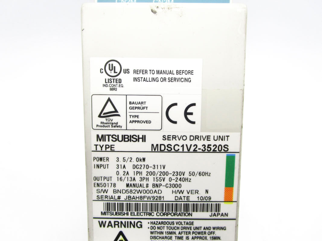 MITSUBISHI MDSC1V2-3520S 200-230V 0.2A UNMP