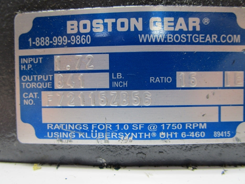 BOSTON GEAR F72115ZB5G NSNP