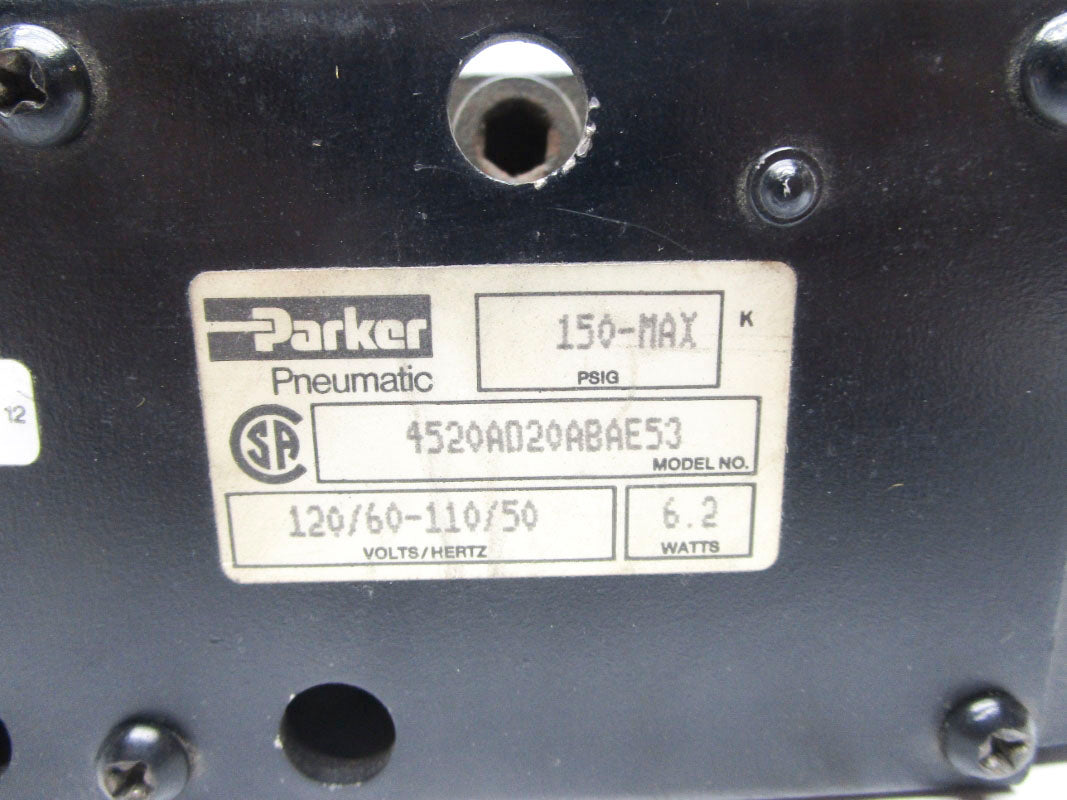 PARKER 4520AD20ABAE53 150PSI 110/120V UNMP