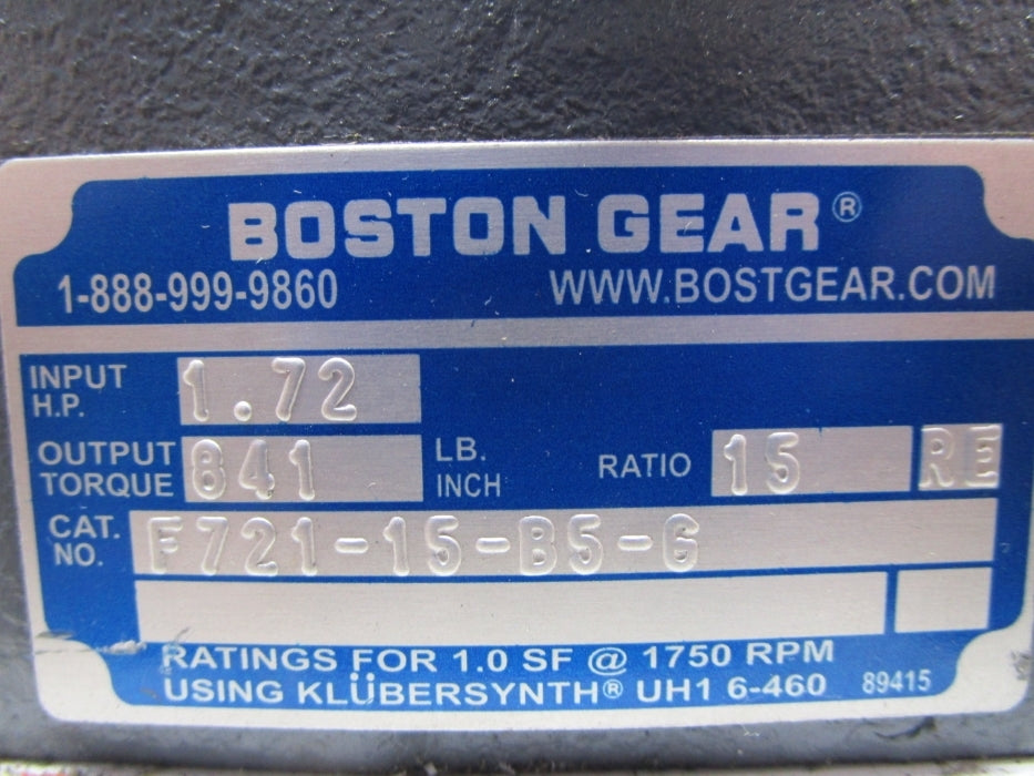 BOSTON GEAR F721-15-B5-G NSNP
