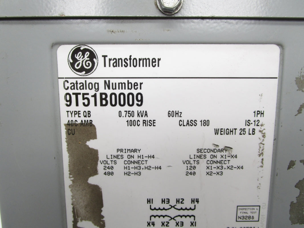 GENERAL ELECTRIC 9T51B0009 480V (AS PICTURED)NSNP
