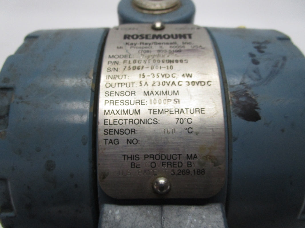 ROSEMOUNT FL0GST0060N00S 1000PSI 35VDC UNMP