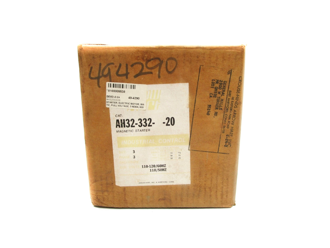 ARROW HART AH32-332-U-20 120V NSFS