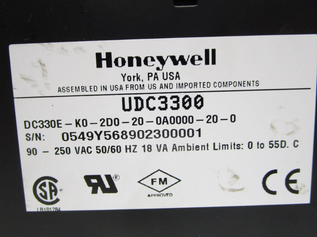 HONEYWELL DC330E-K0-2D0-0A0000-20-0 250VAC NSNP