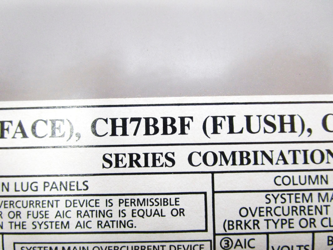 CUTLER HAMMER CH7BBF NSMP