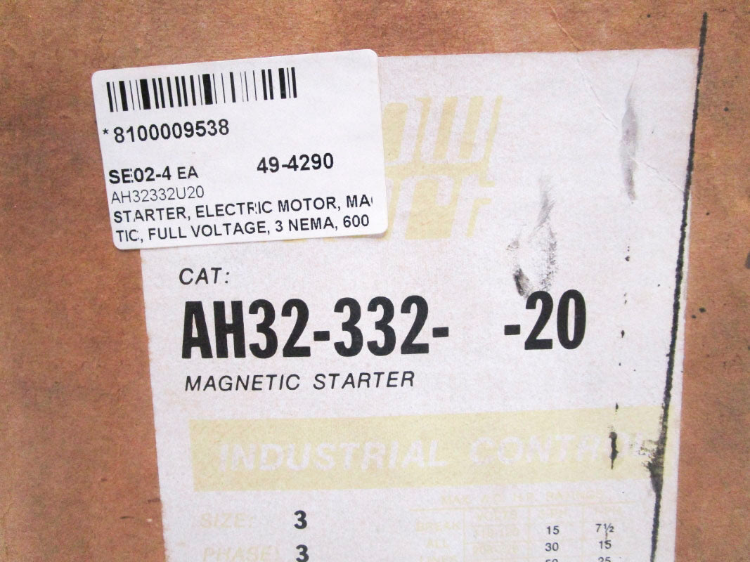ARROW HART AH32-332-U-20 120V NSMP