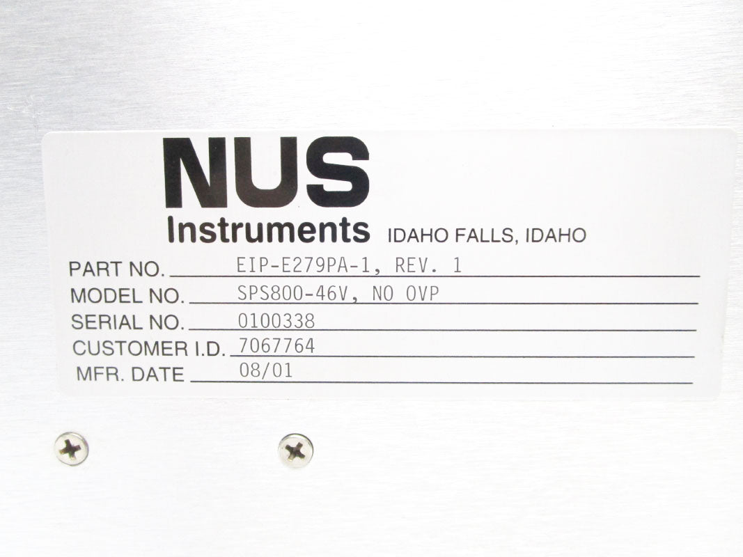 NUS INSTRUMENTS EIP-E279PA-1 SPS800-46V NSNP