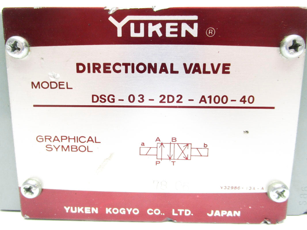 YUKEN DSG-03-2D2-A100-40 NSNP