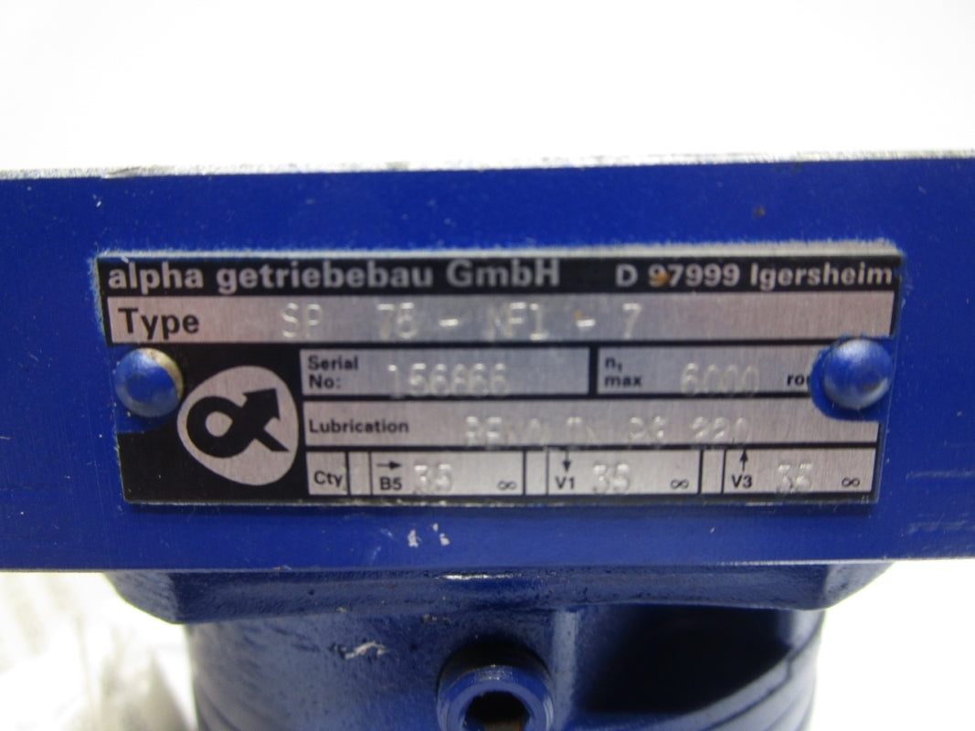 ALPHA GETRIEBEBAU SP75-NF1-7 UNMP