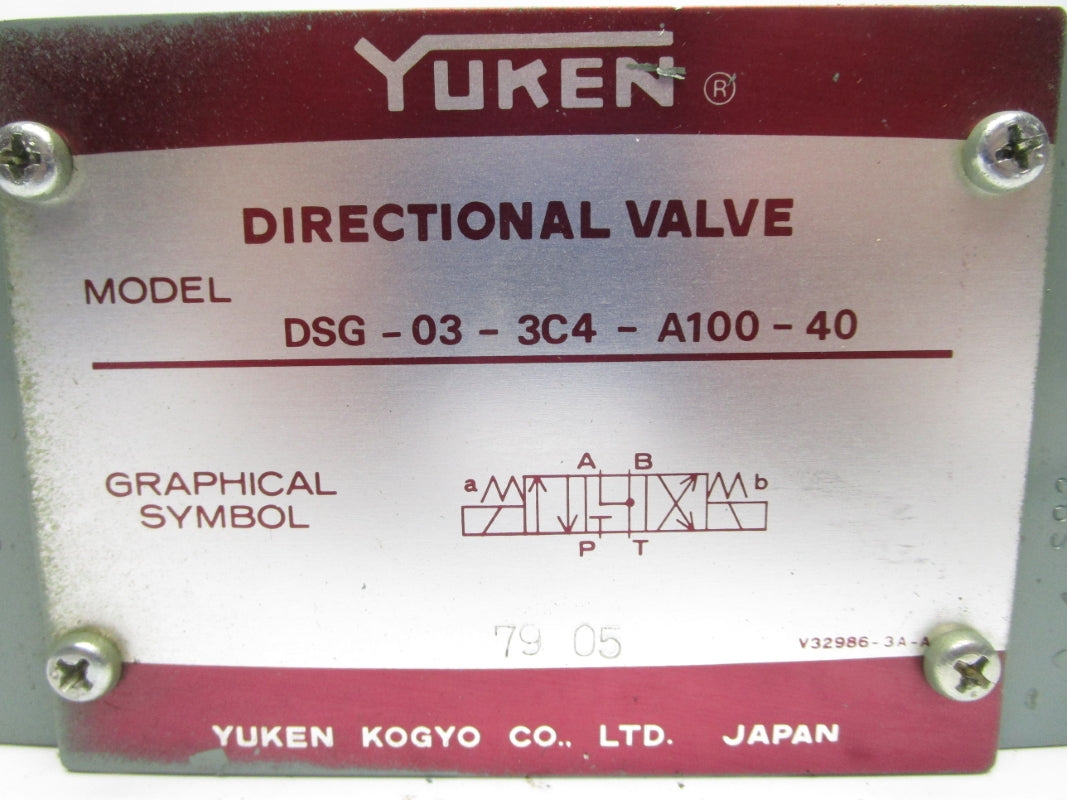 YUKEN DSG-03-3C4-A100-40 NSNP