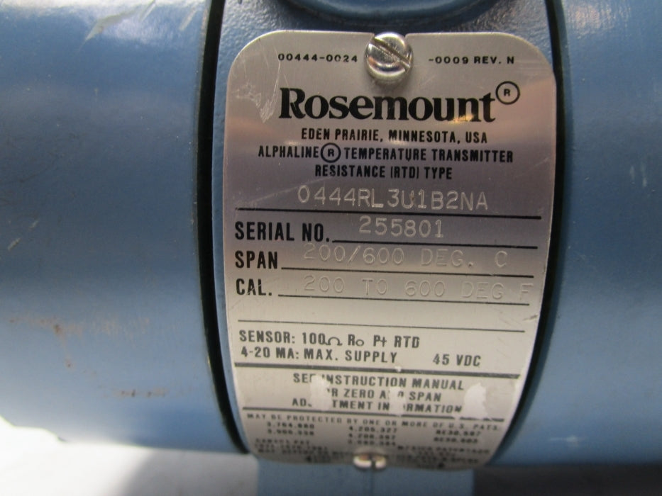 ROSEMOUNT 0444RL3U1B2NA NSNP