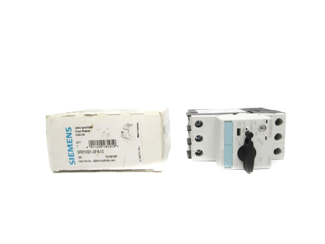 SIEMENS 3RV1021-0FA10 690V 0.35-0.5A NSMP