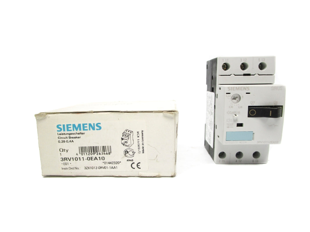 SIEMENS 3RV1011-0EA10 600V 0.28-0.4A NSMP