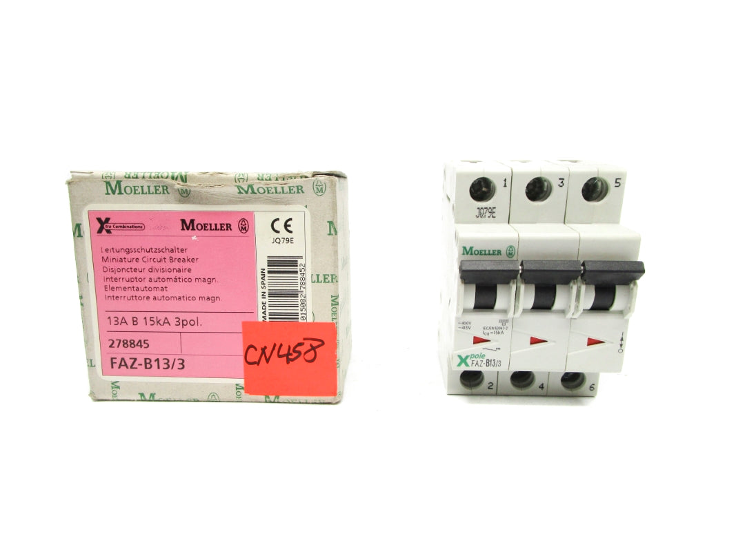MOELLER FAZ-B13/3 278845 480VAC 13A NSMP