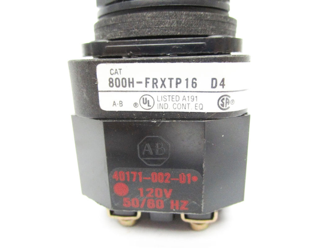 ALLEN BRADLEY 800H-FRXTP16GD4 SER. F 120V (GY/BL) NSMP