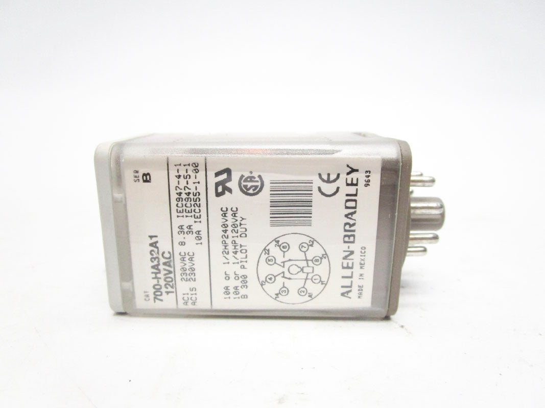 ALLEN BRADLEY 700-HA32A1 SER. B 120VAC 10A (GY/BL) NSMP
