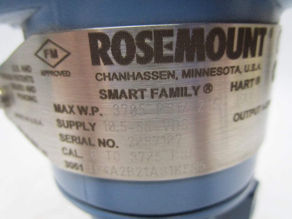 ROSEMOUNT 3051TG4A2B21AS1K5M5 3705PSI UNMP