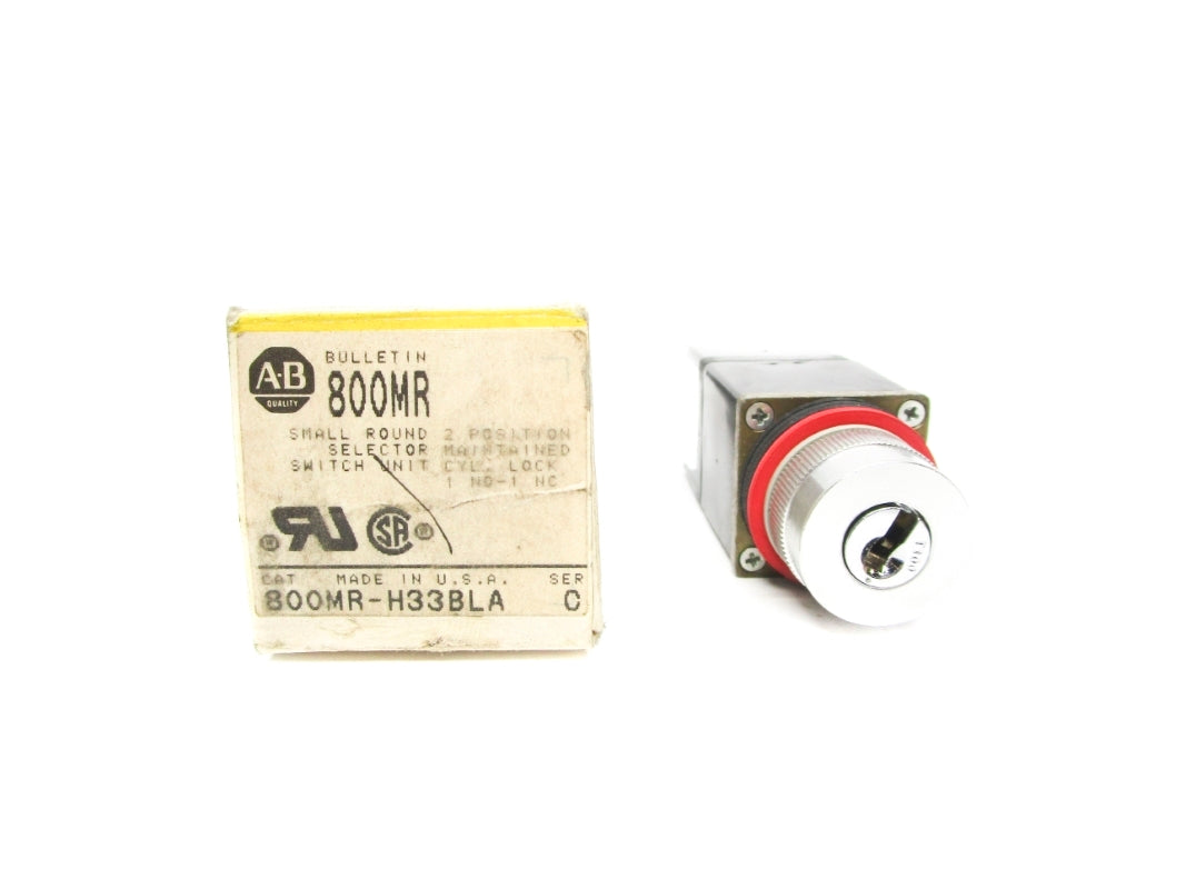 ALLEN BRADLEY 800MR-H33BLA SER. C 300VAC (BK/YL) (NO KEY) NSMP