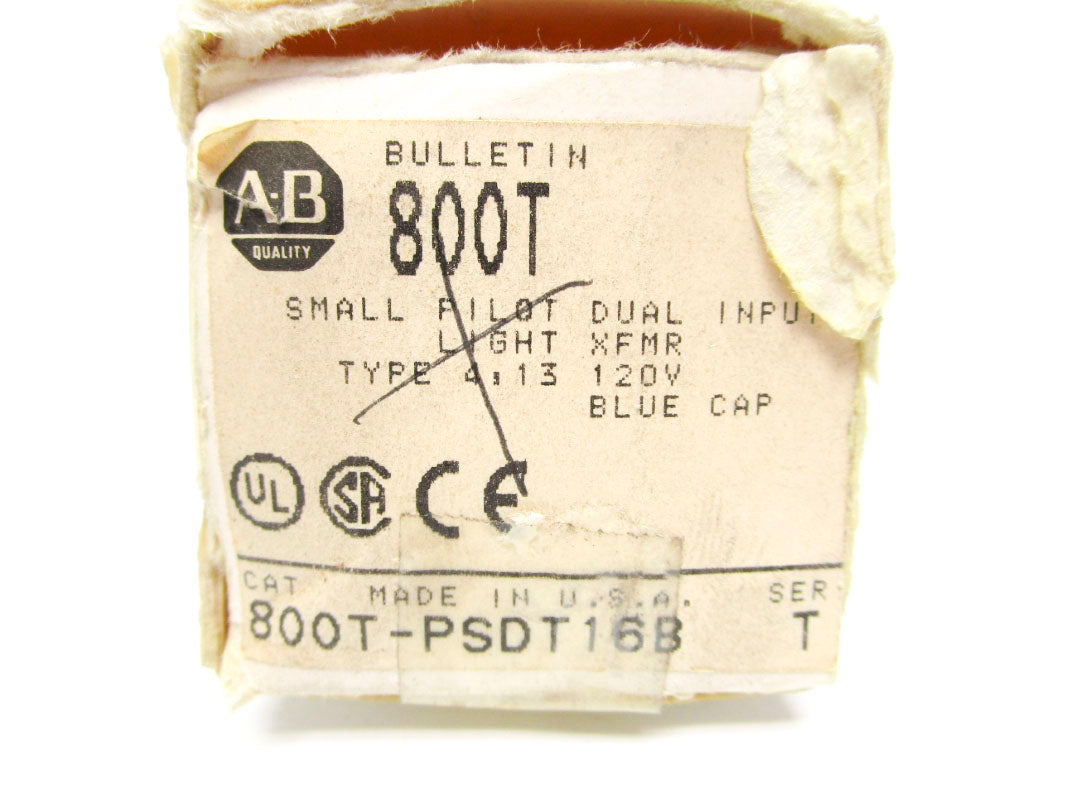 ALLEN BRADLEY 800T-PSDT16B SER. T 120V (GY/BL) NSMP