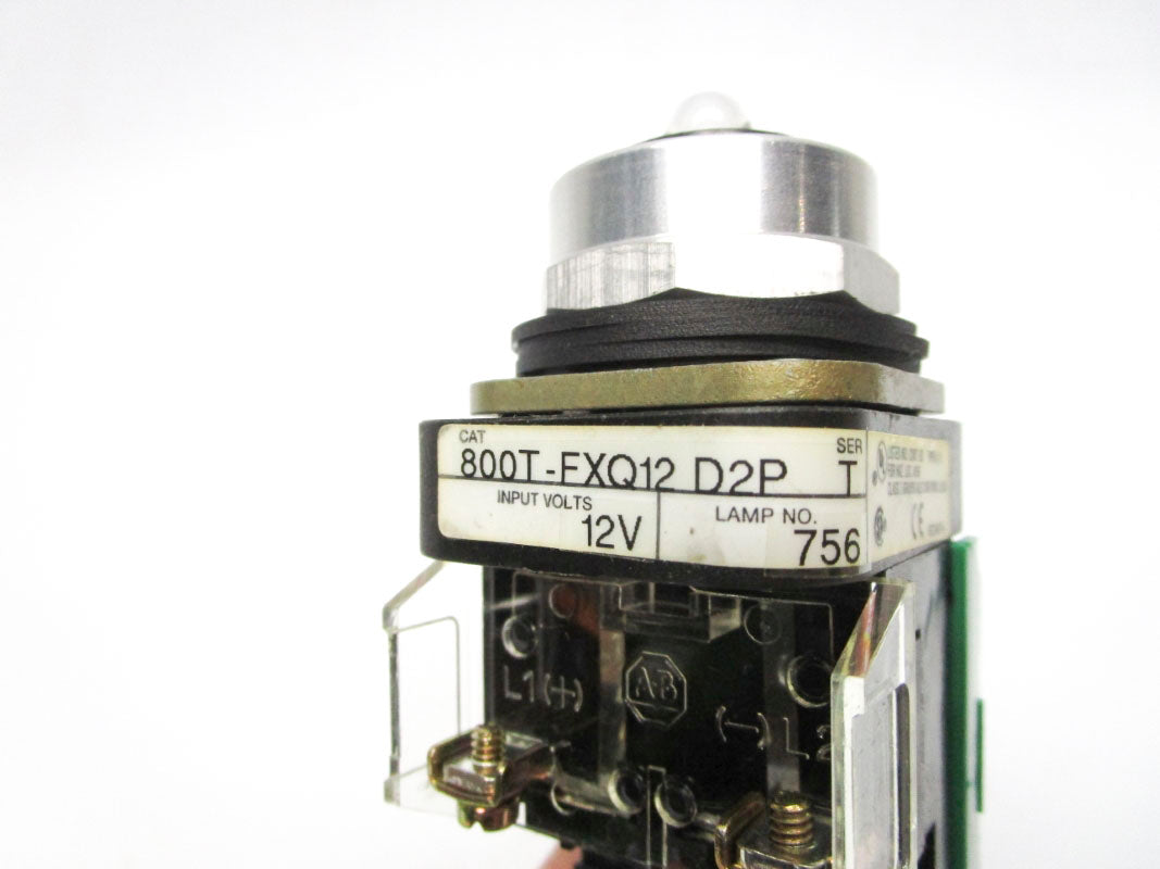 ALLEN BRADLEY 800T-FXQ12D2P SER. T 12V NSNP