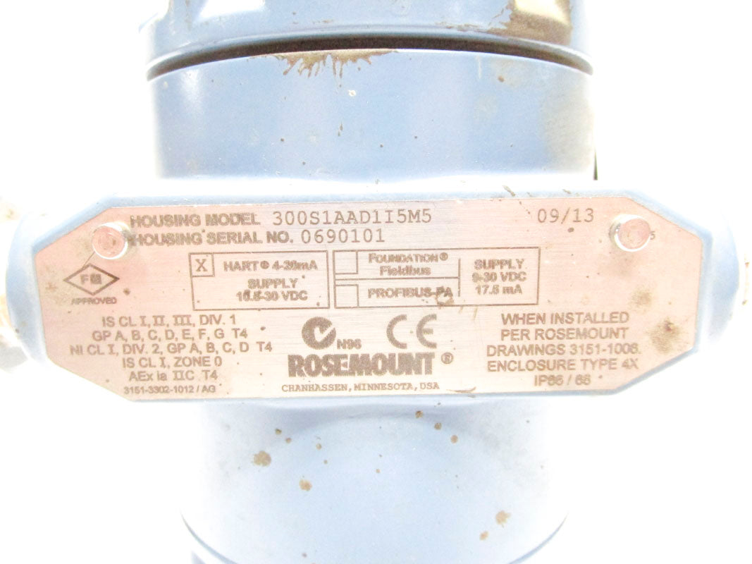 ROSEMOUNT 3051S2TG3A2B11A1AD1QTI5M5 275PSI 30VDC UNMP