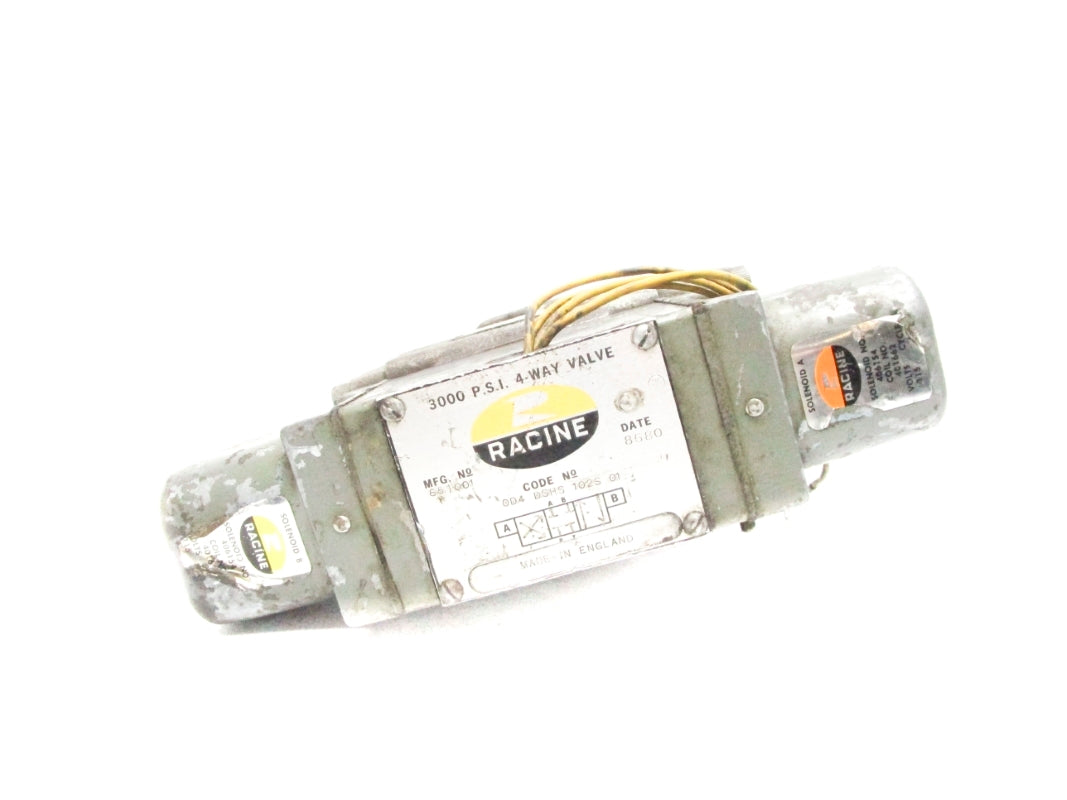 RACINE OD4DSHS102S01 CF3PAAHM02S 3000PSI 115V UNMP