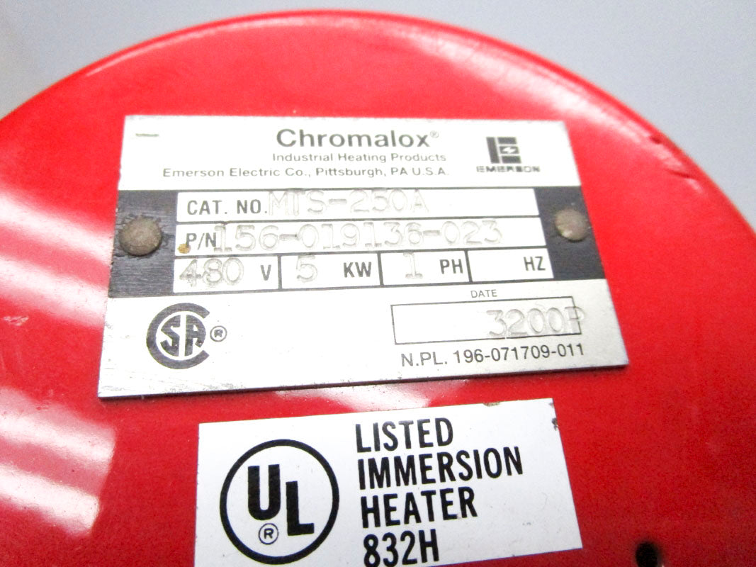 CHROMALOX MTS-250A 156-019136-023 480V NSNP