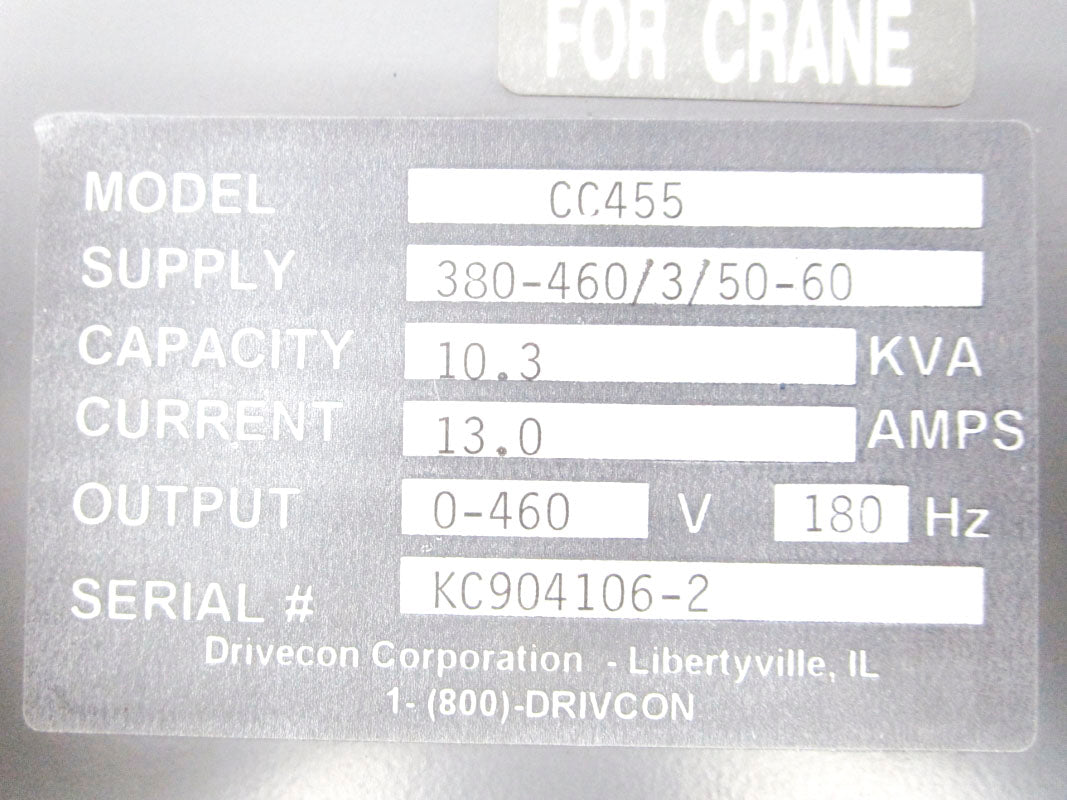 DRIVECON CC455 460V 13A NSNP