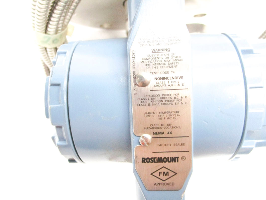 ROSEMOUNT 3051L3AB0GD31AAS1K5M5 275PSI 55VDC NSNP