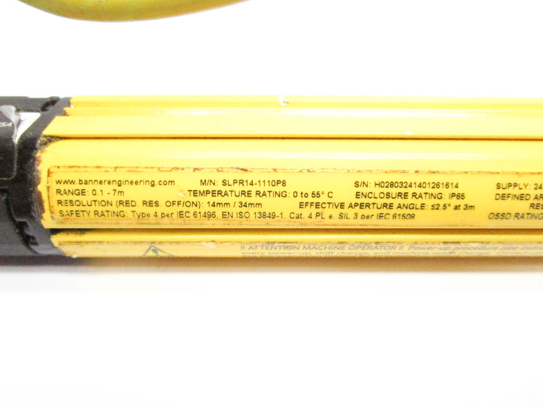 BANNER ENGINEERING SLPR14-1110P8 24VDC .150A UNMP