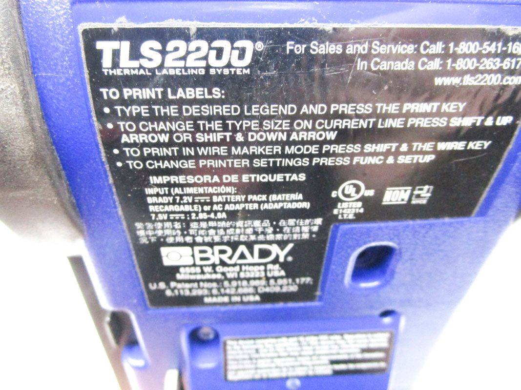 BRADY HANDIMARK TLS2200 UNMP