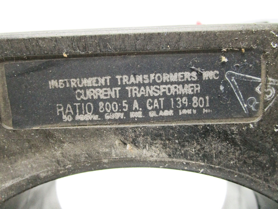 INSTRUMENT TRANSFORMER 139-801 UNMP