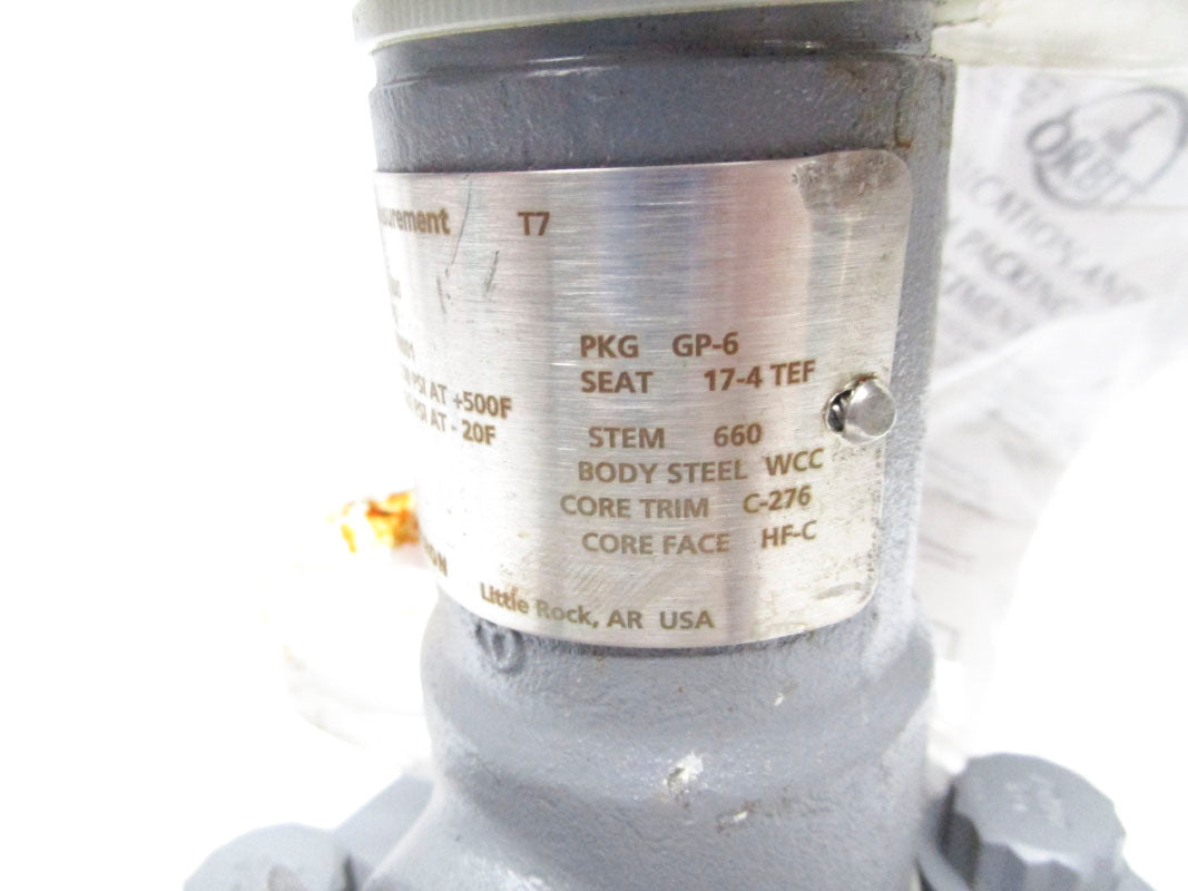 CAMERON B16.34 NPS1CL600 1480PSI NSNP