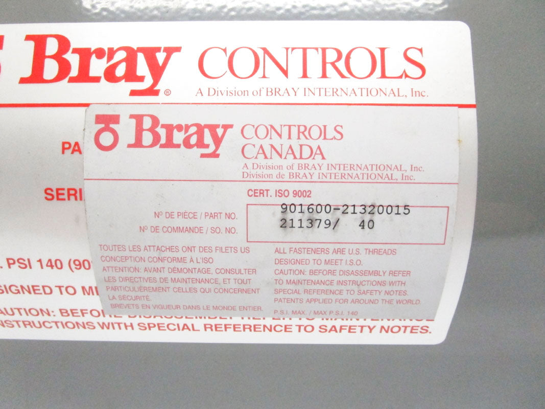 BRAY CONTROLS 901600-21320015 140PSI NSMP