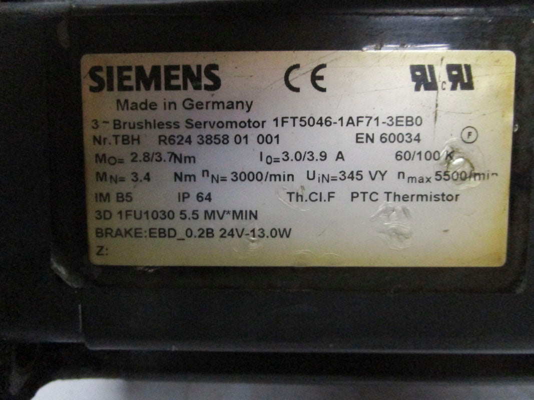 SIEMENS 1FT5046-1AF71-3EB0 24V 3.9A UNMP