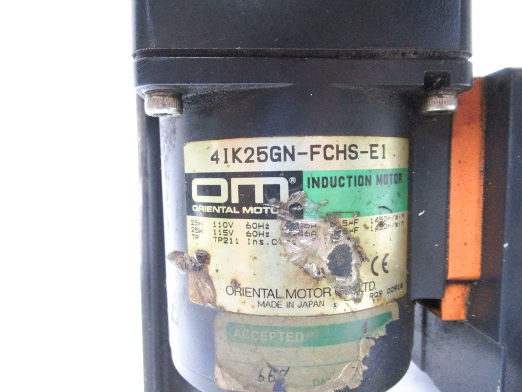 ORIENTAL MOTORS 4IK25GN-FCHS-E1 4GN36K 115V .46A UNMP