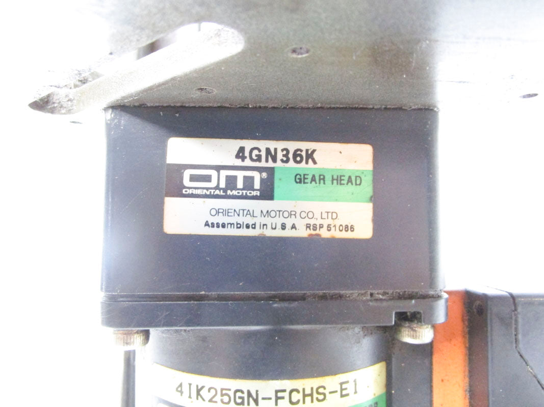 ORIENTAL MOTORS 4IK25GN-FCHS-E1 4GN36K 115V .46A UNMP