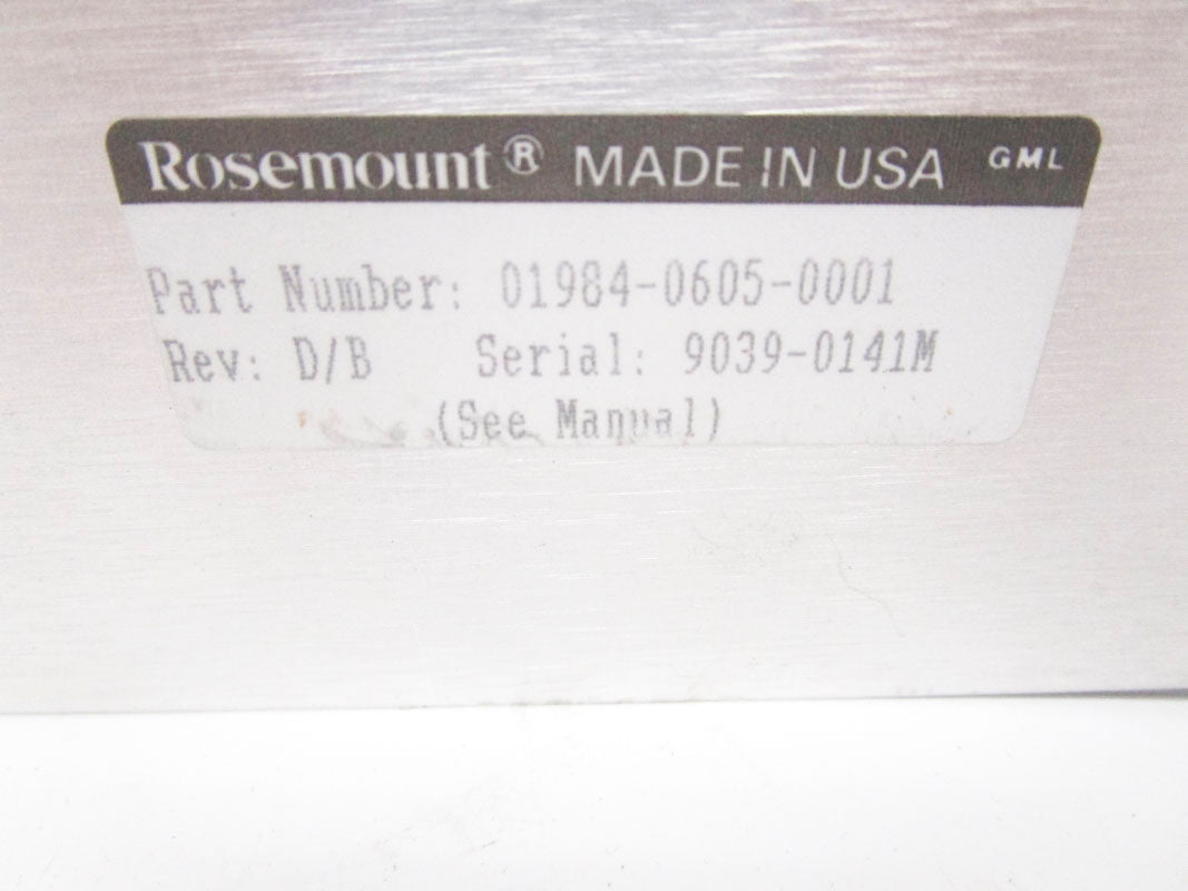 ROSEMOUNT 01984-0605-0001 UNMP