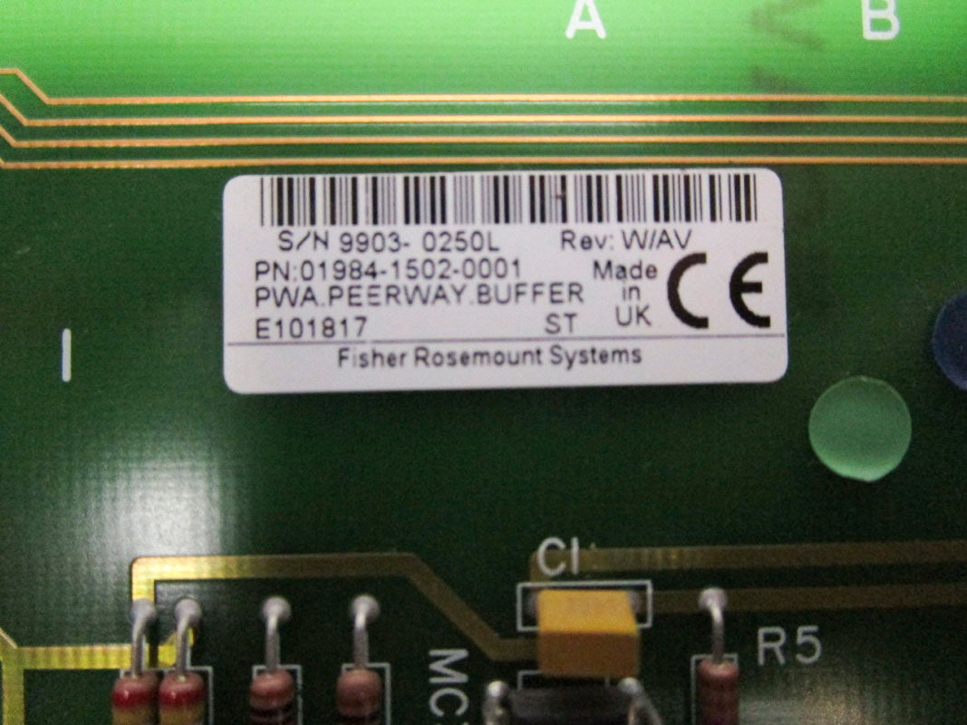 FISHER ROSEMOUNT 01984-1502-0001 REV. W/AV NSNP