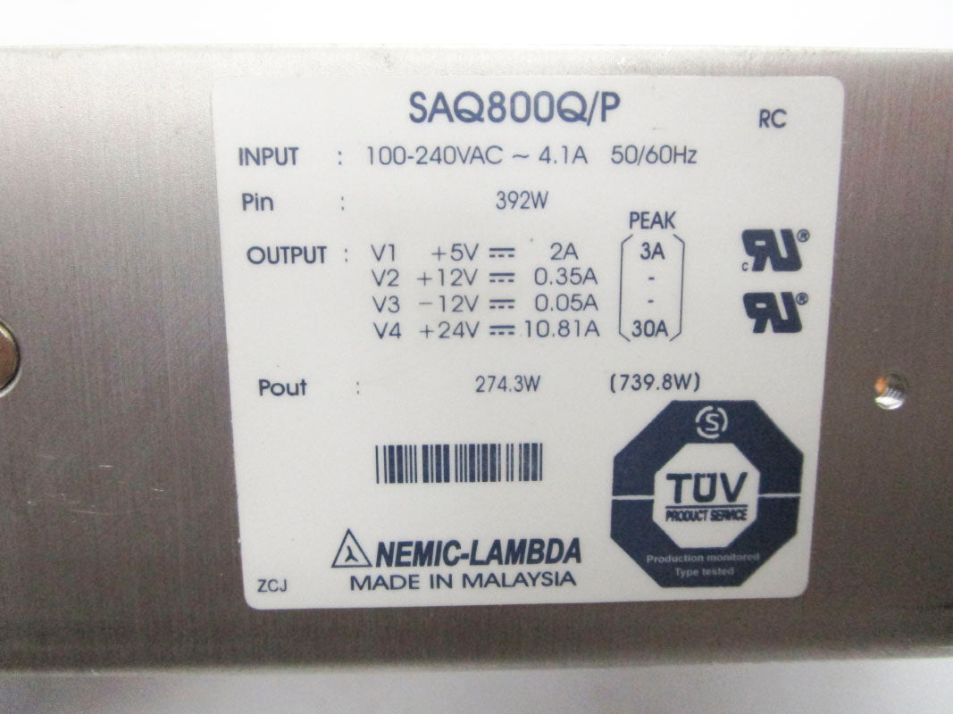 NEMIC LAMBDA SAQ800Q/P 100-240VAC 4.1A NSNP