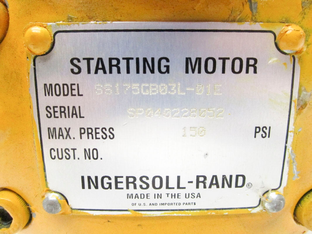 INGERSOLL RAND SS175GB03L-01E 150PSI (AS PICTURED) NSNP