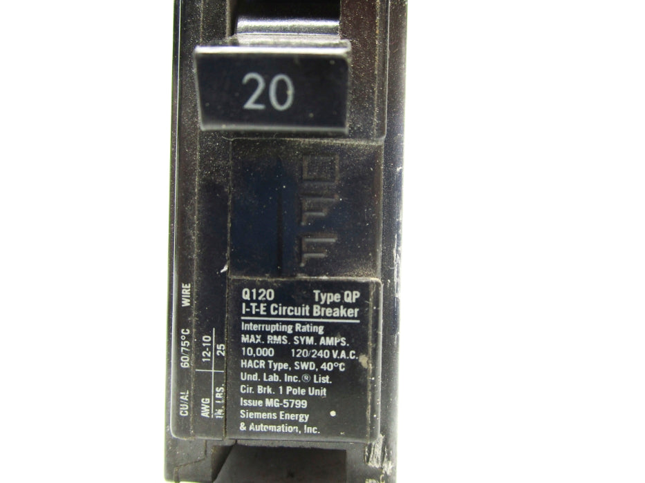 ITE QP120 20A 120-240VAC UNMP
