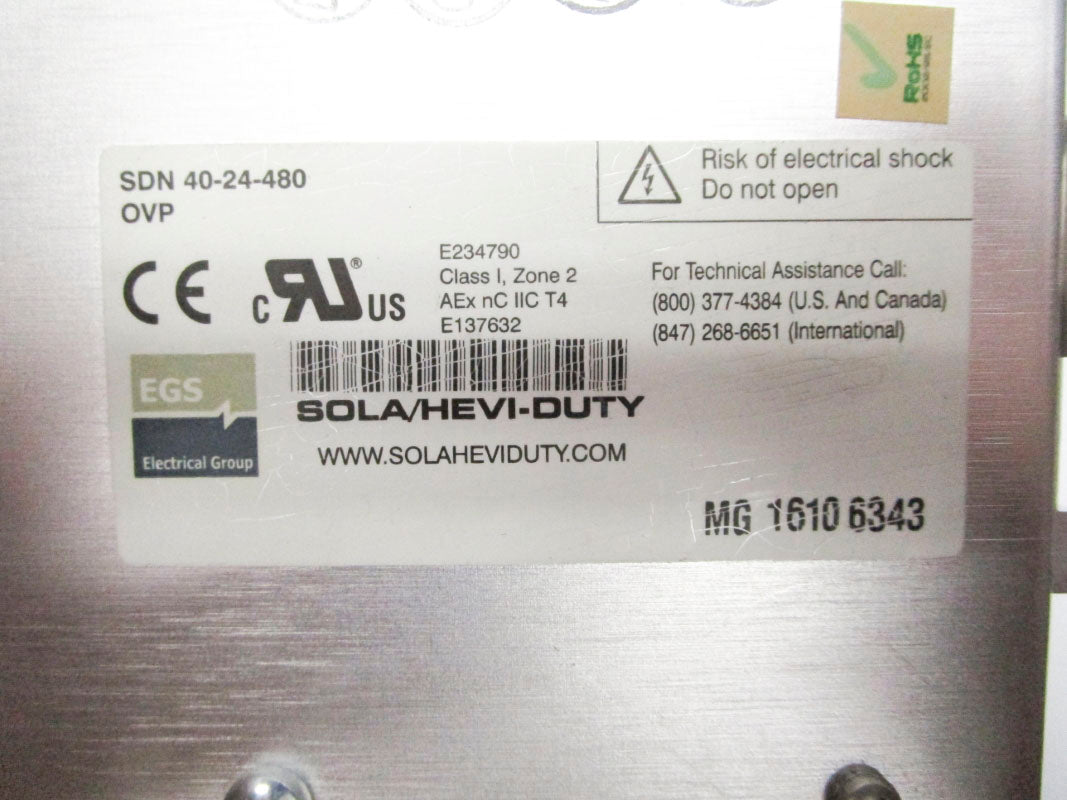 SOLA SDN40-24-480 500V 1.7A UNMP