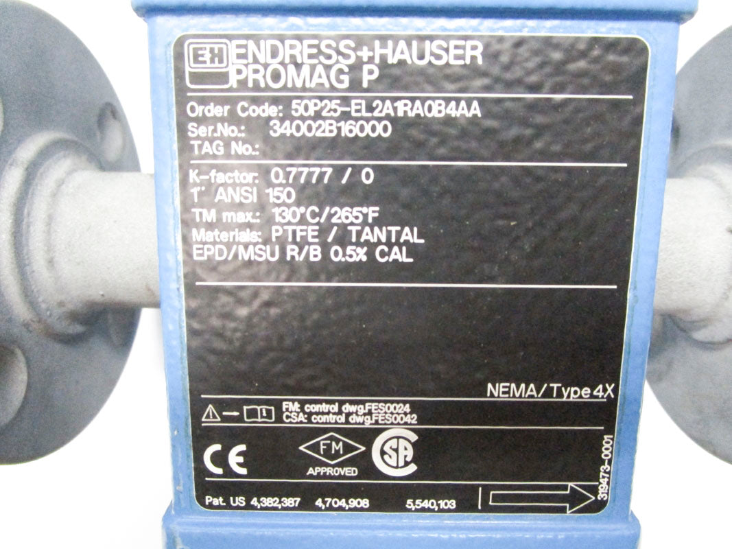 ENDRESS+HAUSER 50P25-EL2A1RA0B4AA 260VAC UNMP