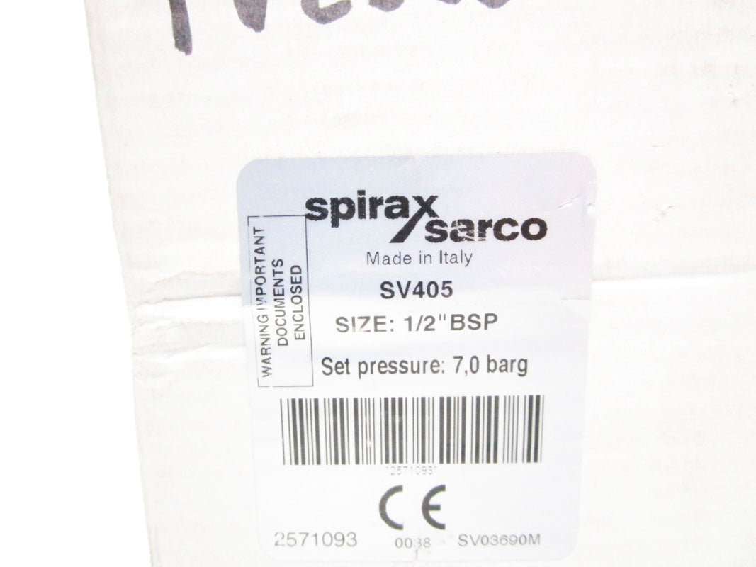SPIRAX SARCO SV405 1/2"BSP 145PSI NSMP