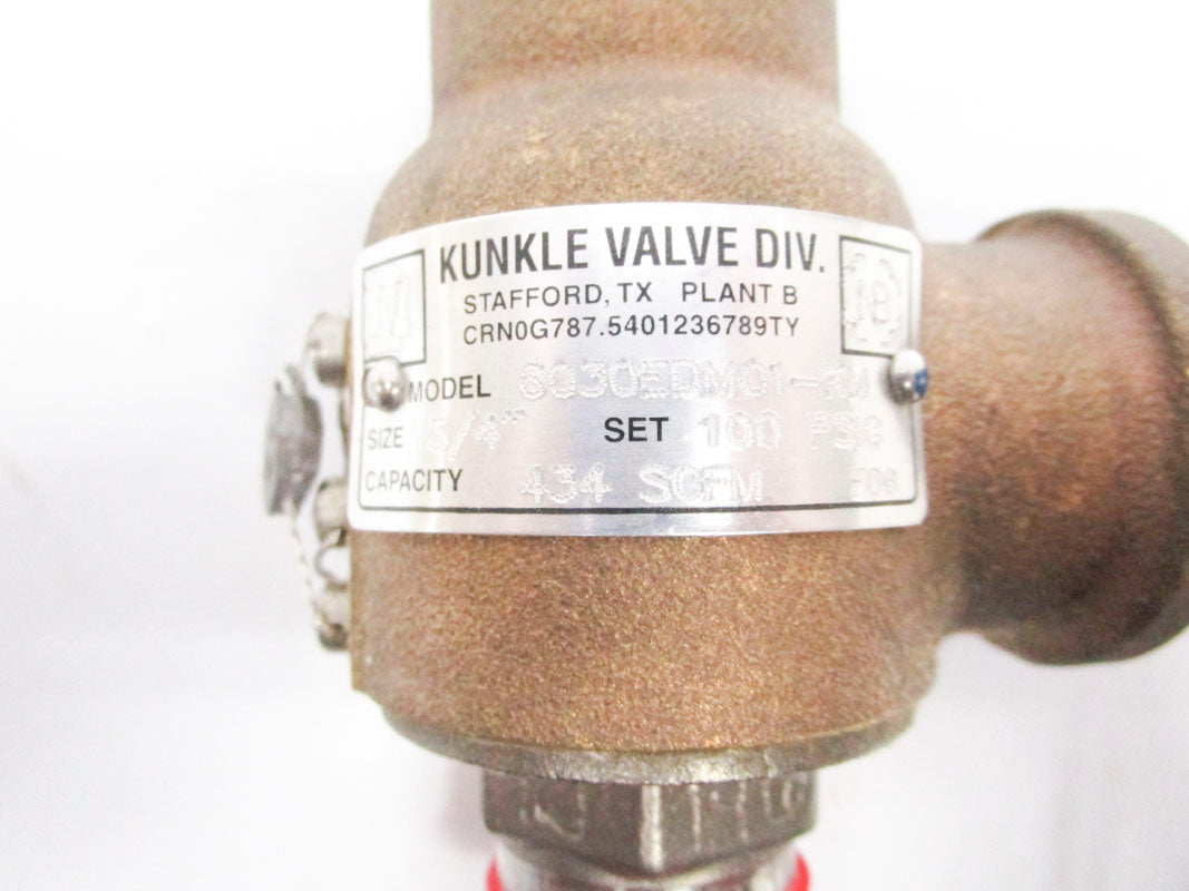 KUNKLE 6030EDM01-KM 3/4" 100PSI NSMP